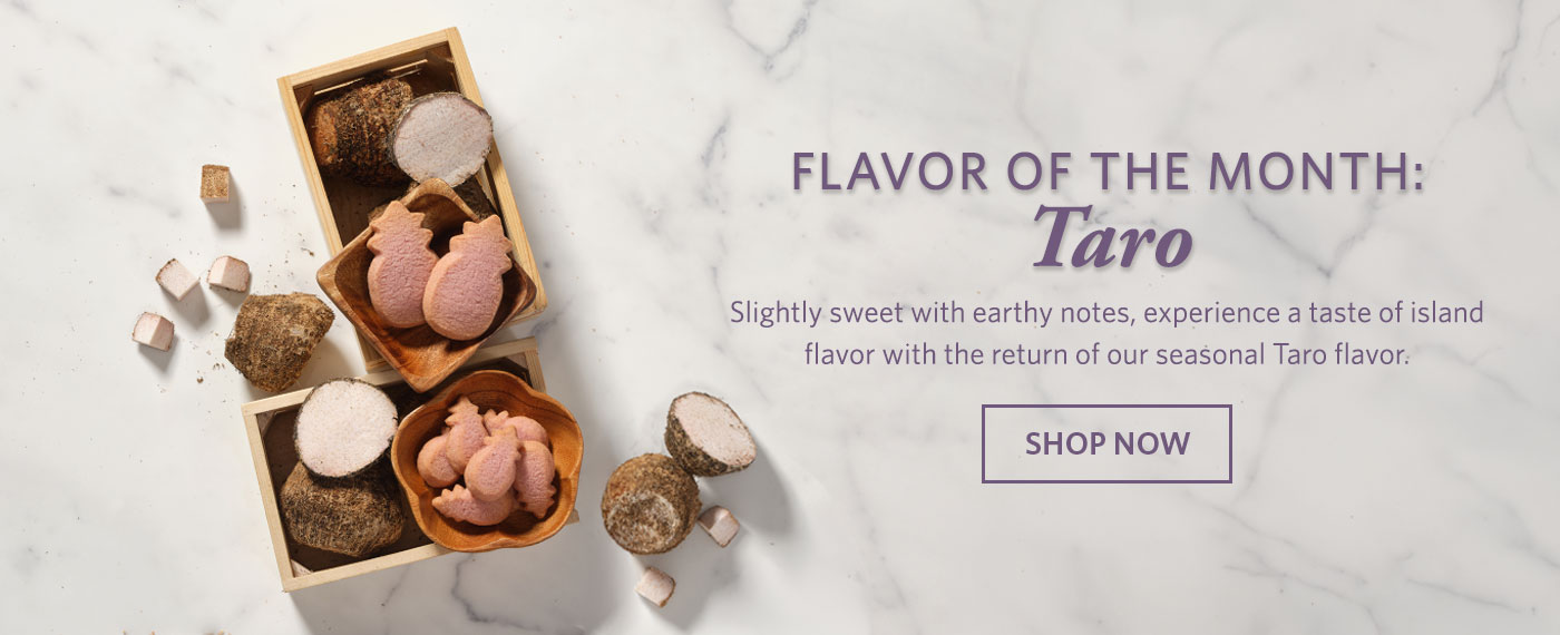 Flavor of the Month: Taro. Shop now.