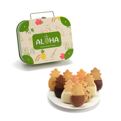 Aloha Suitcase Tin - Honolulu Cookie Company