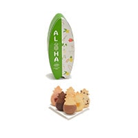 Aloha Surfboard Tin with cookie plate