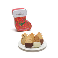 Mele Stocking Tin with cookies