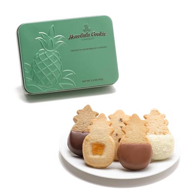 Pearl Green Tin Small - Honolulu Cookie Company