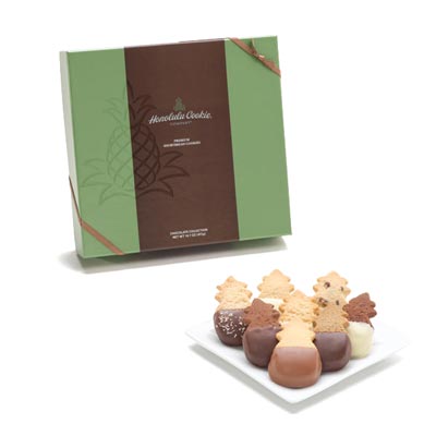 【Honolulu Cookie Company】 Signature Gift Box Chocolate Collection Large (24 Signature Gift Box Choc Coll LG - Honolulu Cookie Company