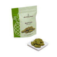 Matcha Mini Bites Snack Pack with cookie plate